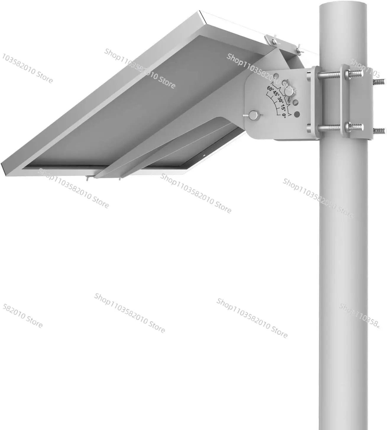 Adjustable Solar Panel Pole Mounting Bracket Kit for 20W 30W Solar Panels