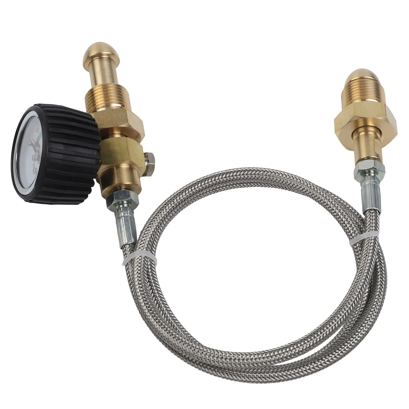 Filling Station Adapter Hose for Argon Cylinder For BS 341 No 3 G 5/8 Connection with 90cm and 150cm Hose Lengths