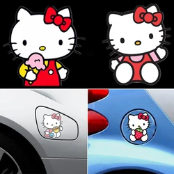 Kawaii Sanrio Cute Hello Kitty Sticker Motorcycle Car Cartoon Decoration Landscaping Car Sticker Children's Toy Birthday Gift