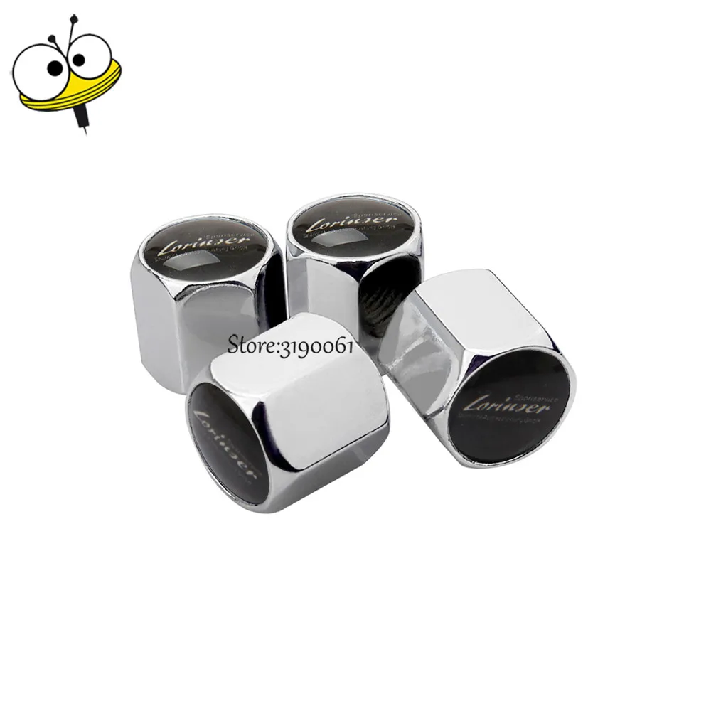 Car Styling Wheels Tire Valve Stem Caps For Lorinser Logo For Mercedes Benz G M GLC SLC SLK CLA A200 E320 S320 W203 W204 C180