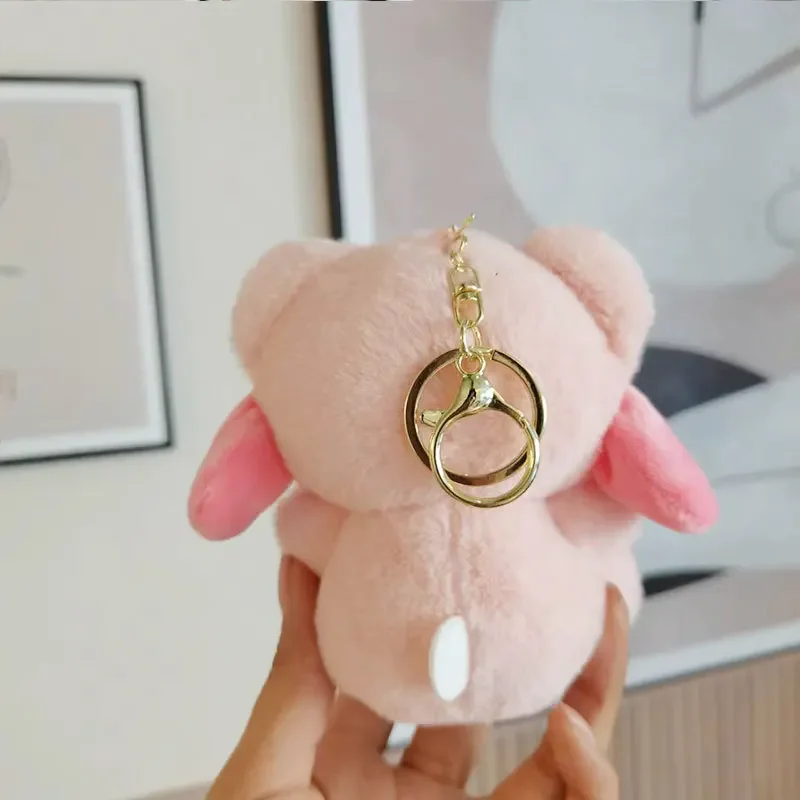 @ Sanrio 12 CM Leuke Pluche Sleutelhanger voor Kinderen Hello Kitty Hanger Kuromi Cartoon Sleutelhanger Rugzak Decoratie Cadeaus voor Kinderen speelgoed