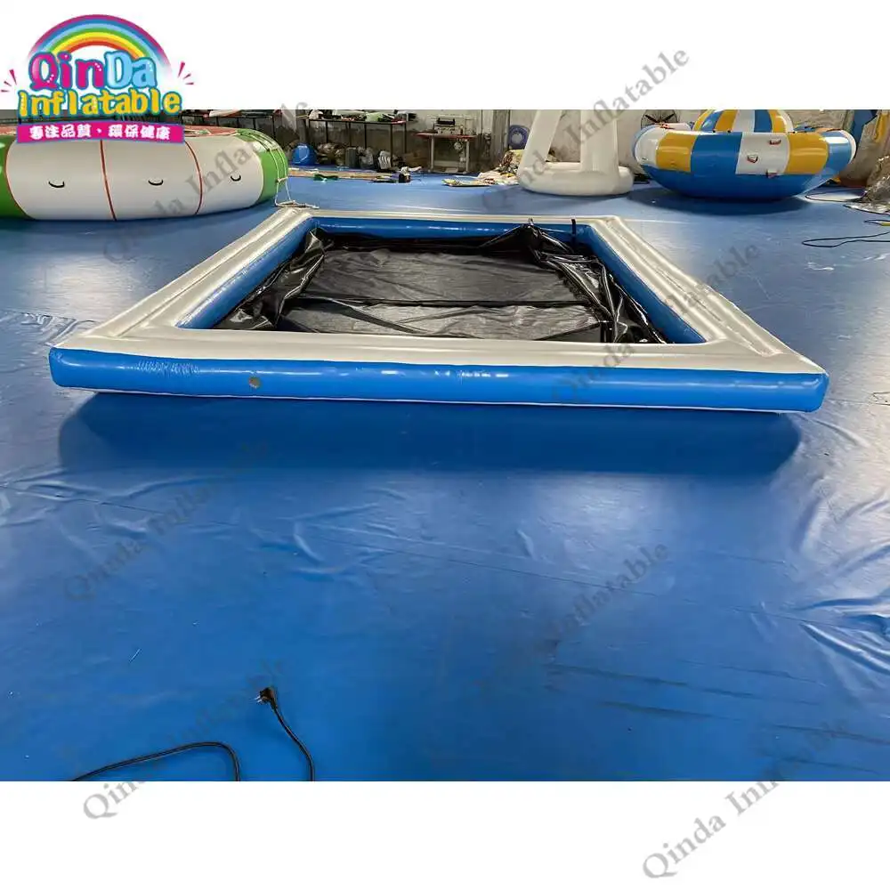Piscine gonflable personnalisée commerciale de mer de bâche gonflable de PVC de piscine d'eau pour la protection de méduse