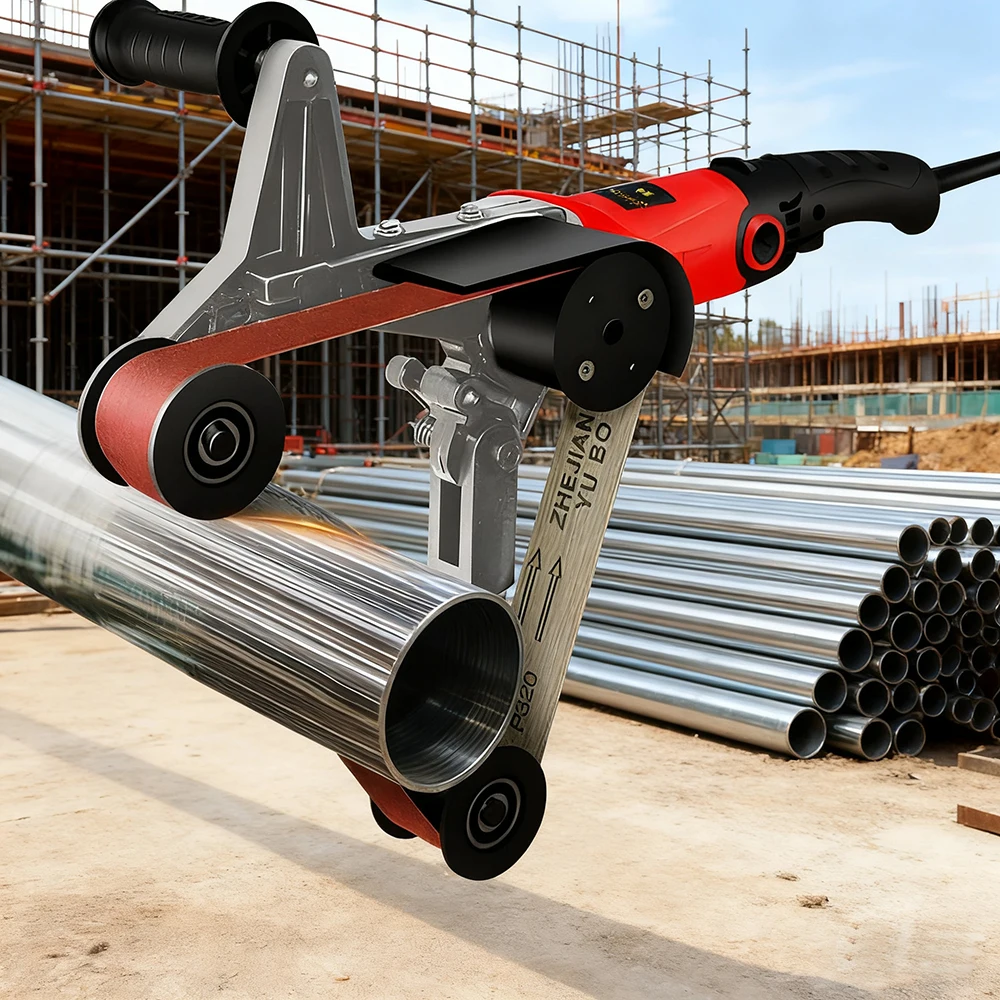 

Электрическая ленточная шлифовальная машина, машина для рисования круглых труб, ленточная шлифовальная машина, ручная прочная внешняя машина для полировки круглых труб