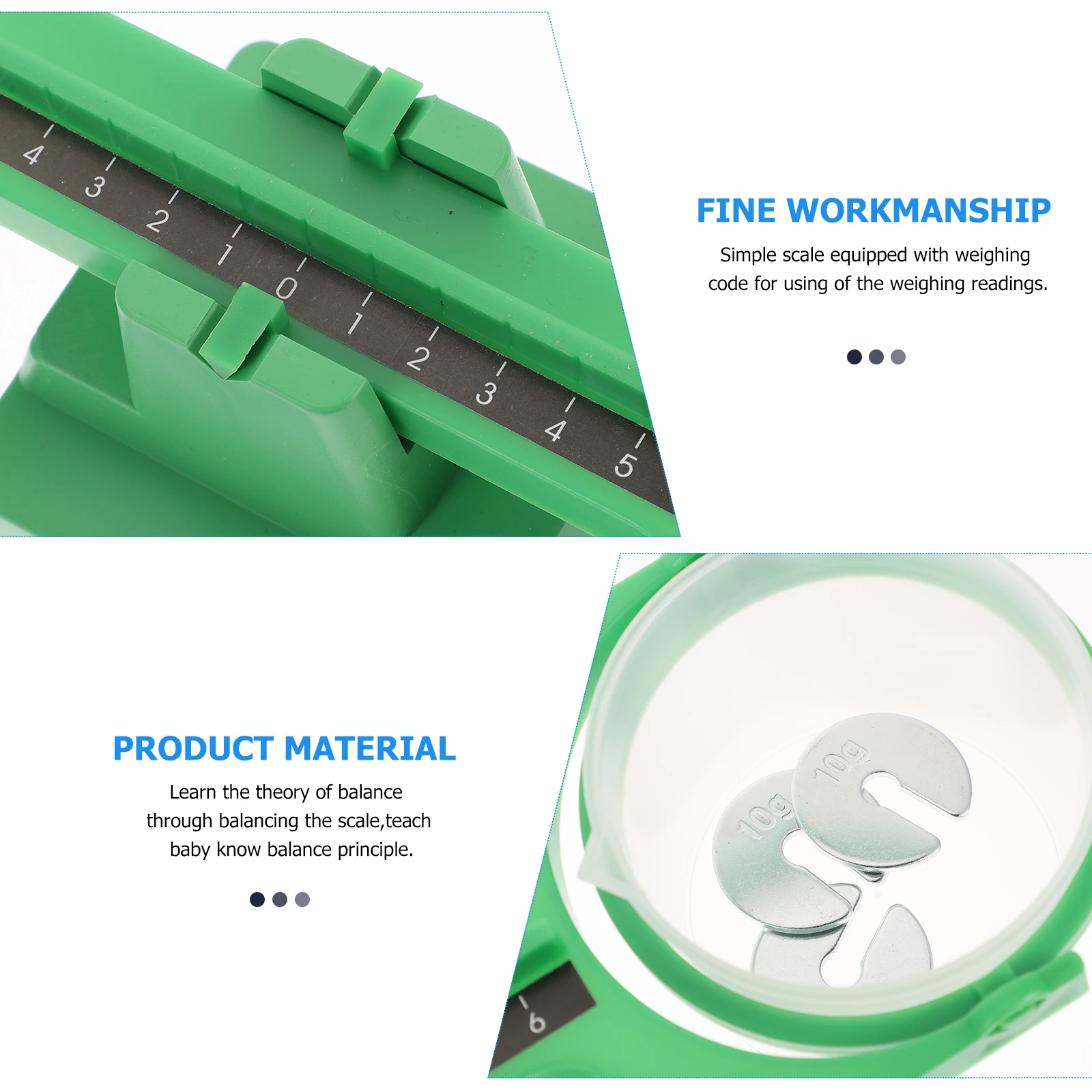 

200ml Tray 1g Scale Line Mathematical Experimental Balance Toys Plastic Smooth Educational Kids Hands On Training Weight Puzzle