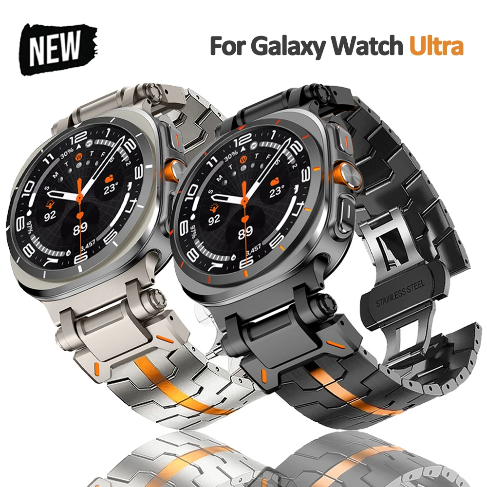

Stainless Steel Luxury Strap for Samsung Galaxy Ultra Watch 47mm Metal Band for SAMSUNG Galaxy ULTRA 47MM Men Quick Fit Bracelet