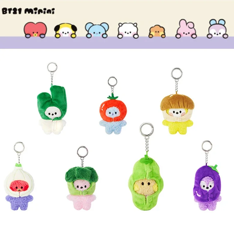 

BT21 миниатюрная овощная серия, плюшевая кукла Minini VEGGIE, кукла, Милая Линия, друзья