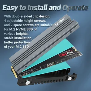 Jeyi M.2 SSD Heat Office, 2280 NVMe Ngff SSD Aluminium -Kühler mit thermischem Silikon -Wärmelkissen für Platte/PS5 10 Hauptverkaufskräfte 007 - №4