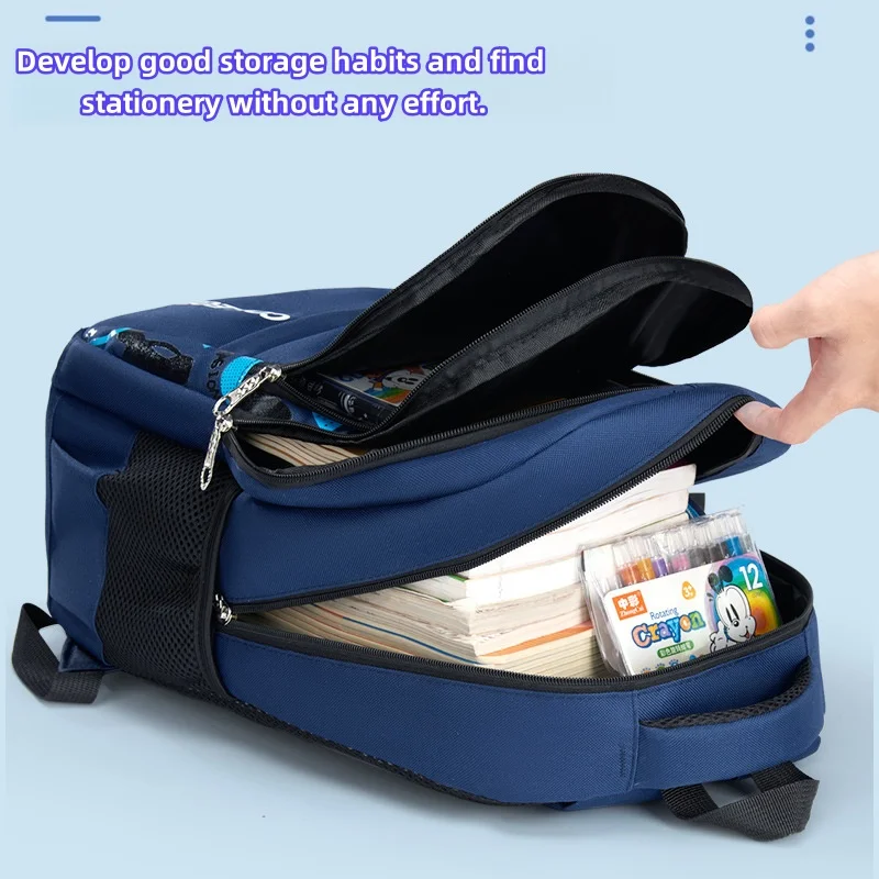 어린이 학생용 방수 백팩, 십대 소년용 대용량 통기성 초등학교 가방, 편안한 아동용 백팩