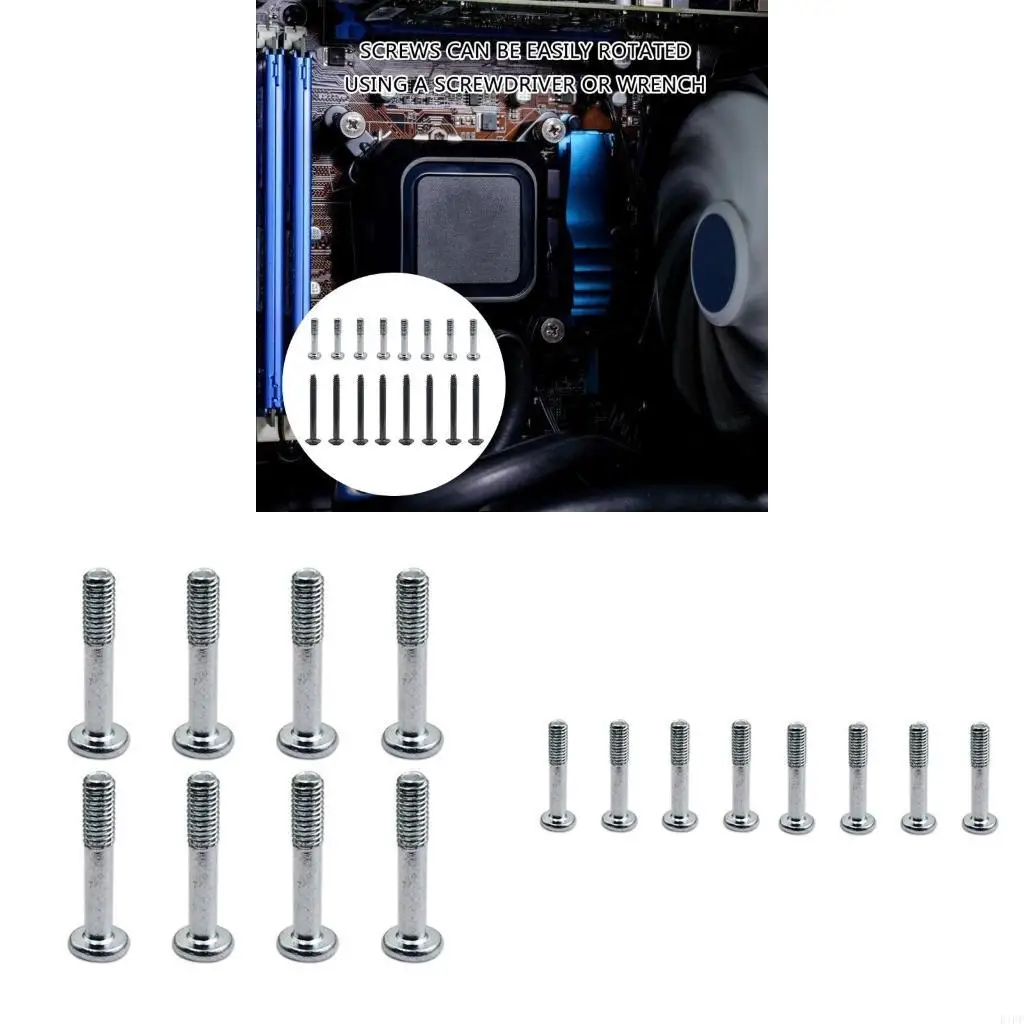 

E1PF 8Pcs 2/3cm Mount Screw For PC Case Video Card Cooling Fan Radiator
