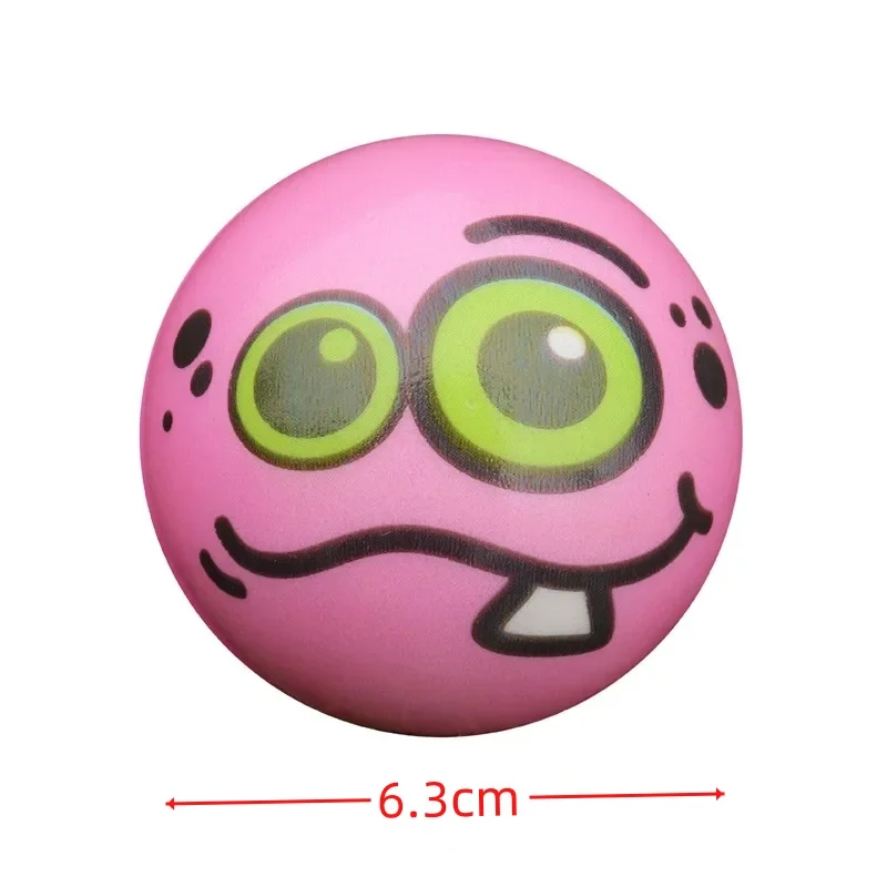 IkToy-Balle de dehors en Mousse PU pour Enfant et Adulte, 12 Pièces, Éponge Souple, Drôle, Soulignée, Squeeze, Smiley Face, Grimace