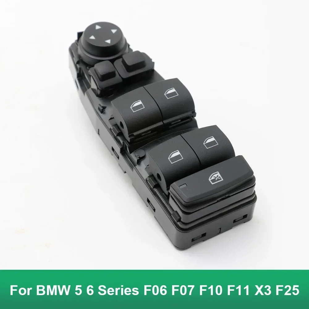 

For BMW 5 6 Series F06 F07 F10 F11 X3 F25 Driver Side Window Lifter Switch Master Control Button 61319241956 61319241955