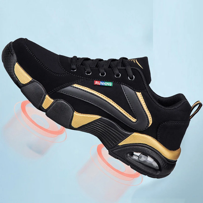 

Large Size 48 Road Running Shoes Men Leather sneakers Men Light Sport Shoes Outdoor Walking Shoes Waterproof Jogging Shoes Men