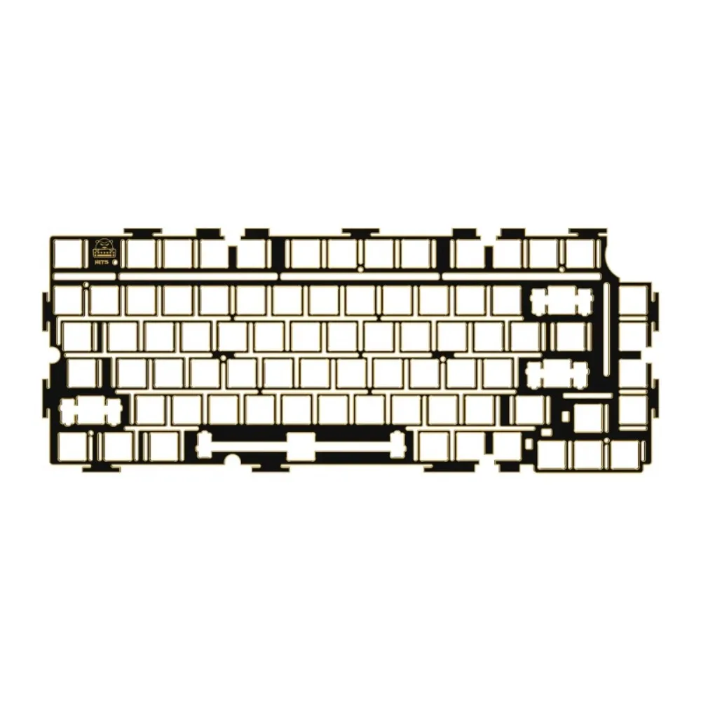 LEOBOG Hi75 Positioning Plate FR4 Black Core Sinking Gold Limit Single Bond Flex Cut Custom Gaming Magnetic Keyboard Accessories