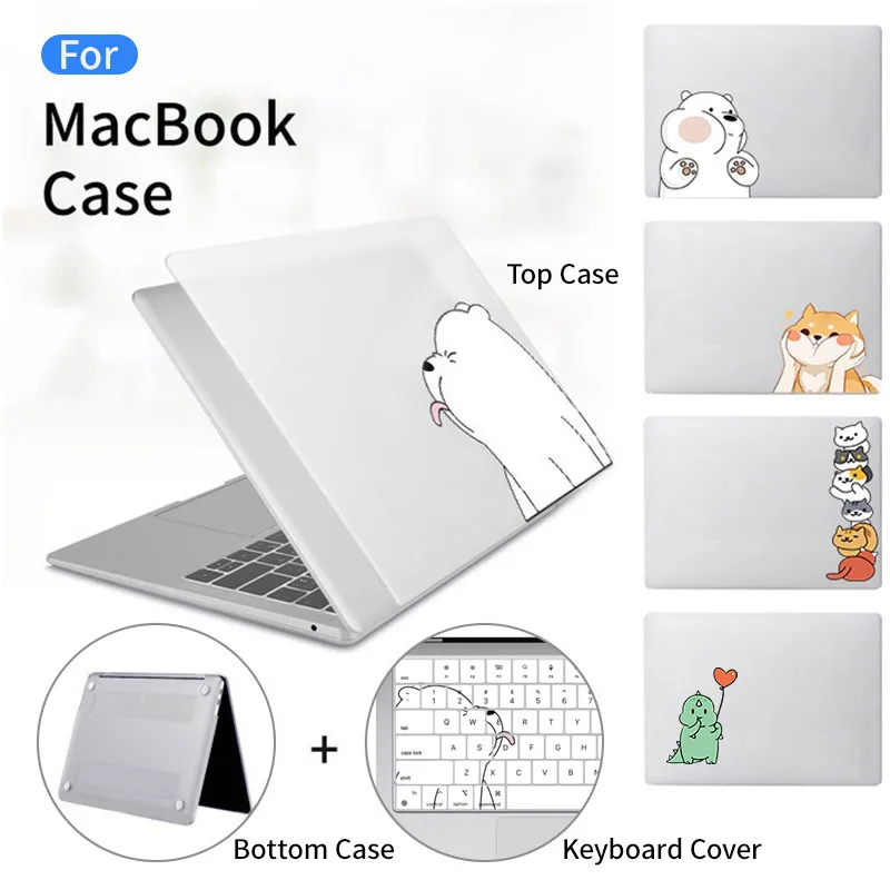 

Laptop Case for 2023 Macbook Air 13 M2 A2681 Air15 A2941 pro 16 14inch A2780 A2779 Notebook Cover Keyboard cover A2442/A2485