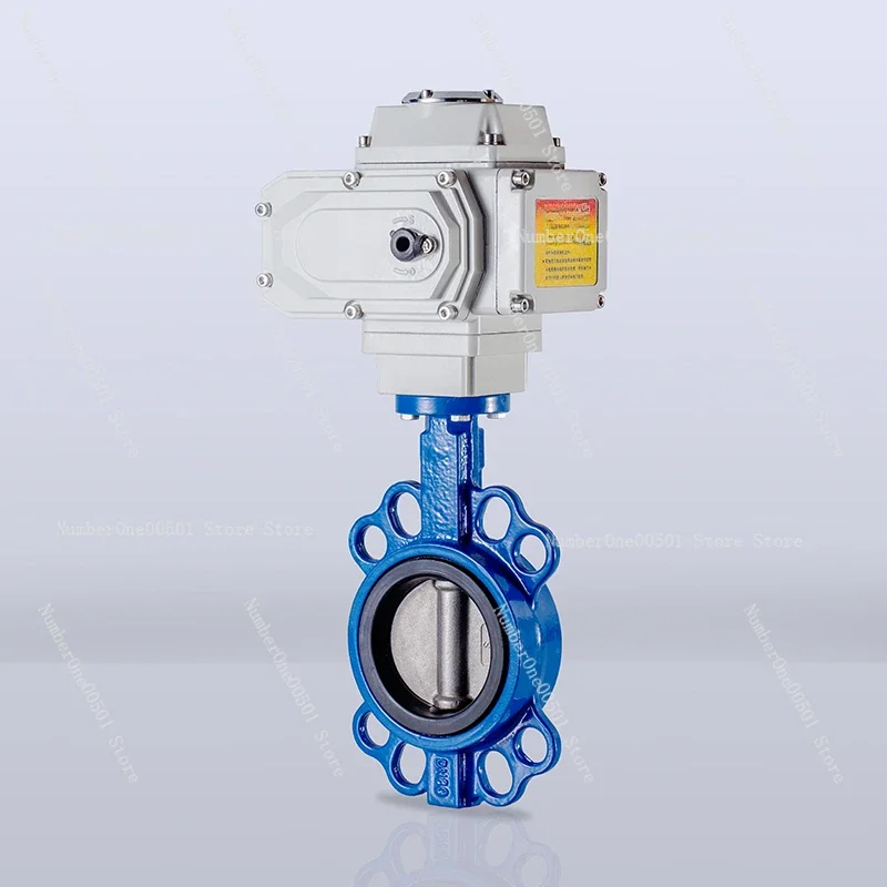 Electric Flanged Butterfly Valve D971X-16 Clamping Soft Seal Water Valve Actuator Valve 304 Stainless Steel DN40 50  80 200 300