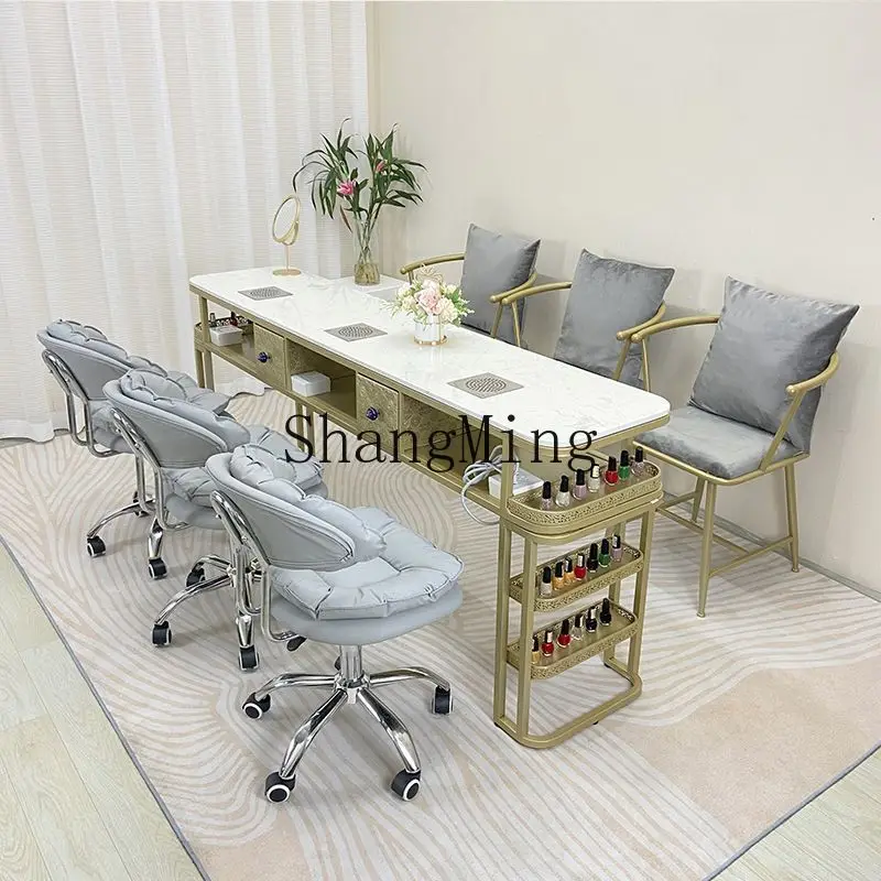 

CL manicure table and chair single and double three-person table beauty salon nail salon set combination