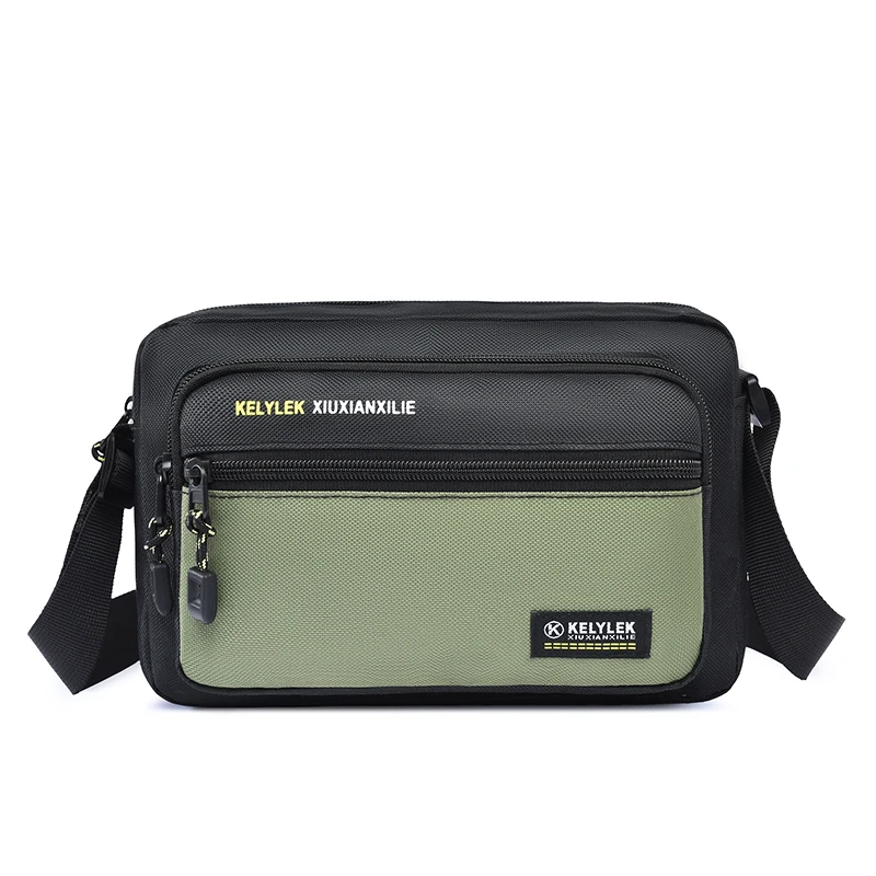 New Oxford Cloth Men's Crossbody Bag Multi-Layer Business Money Bag Mobile Phone Bag Casual Shoulder Bag for Middle-Aged Men