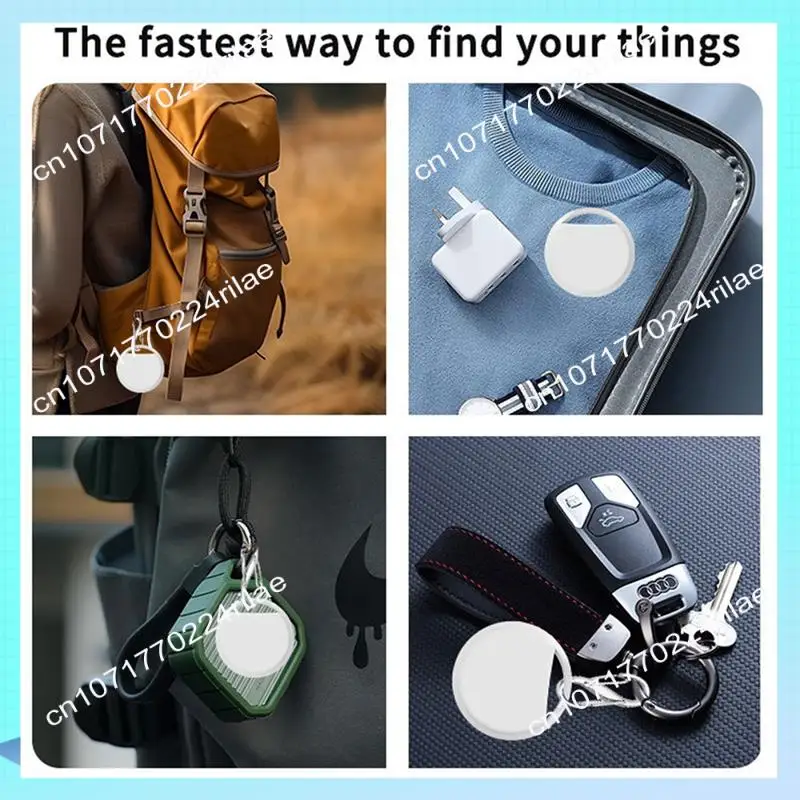 A17Z 4 PCS Smart Air Tag GPS Tracker Key Finder GPS Global Positioning Bluetooth Mini GPS Tracker Pet Key Bag Finder For IOS