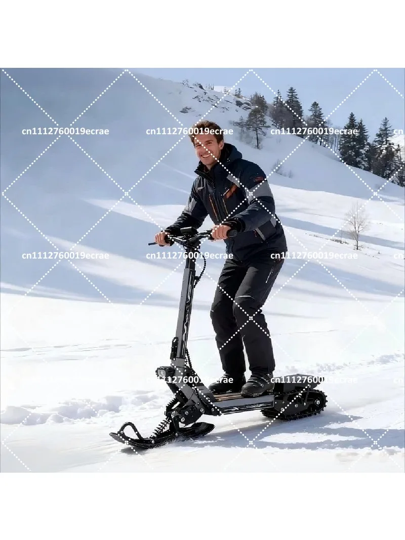 All Terrain Electric Snow Scooter for Mountain Climbing Ice Fishing Adults