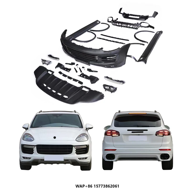 

958 2015-2017 Upgraded GTS Body Kits for Cars Modification Upgrade Kit Turbo Front and Rear Bumpers for Por Cayenne