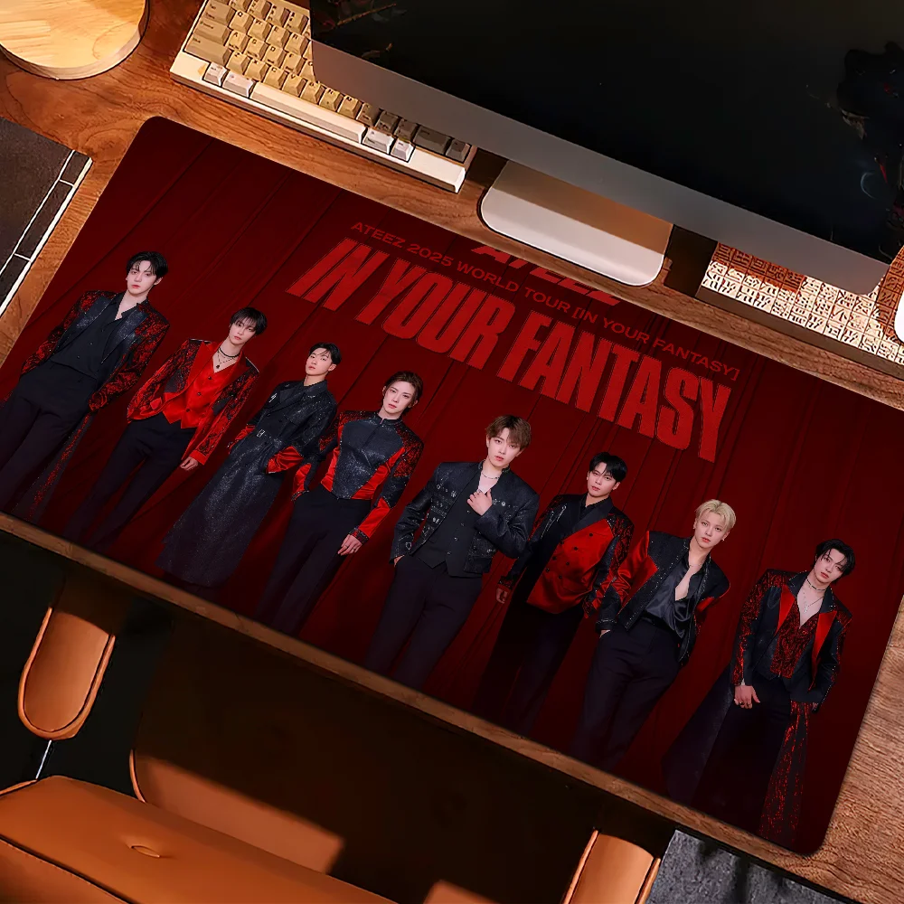 Mouse In Pad Anti-fray Fantasy Home Custom Part Ergonomic ATEEZ Your Office Rubber Large Desk Mat Keyboard PC Edition Non-slip