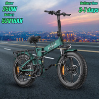 ENGWE Pro 2.0 Folding Electric Bicycle 250W Motor 52V16AH Lithium Battery 20*4.0 Fat Tire Snow EBike City Commuter Electric Bike