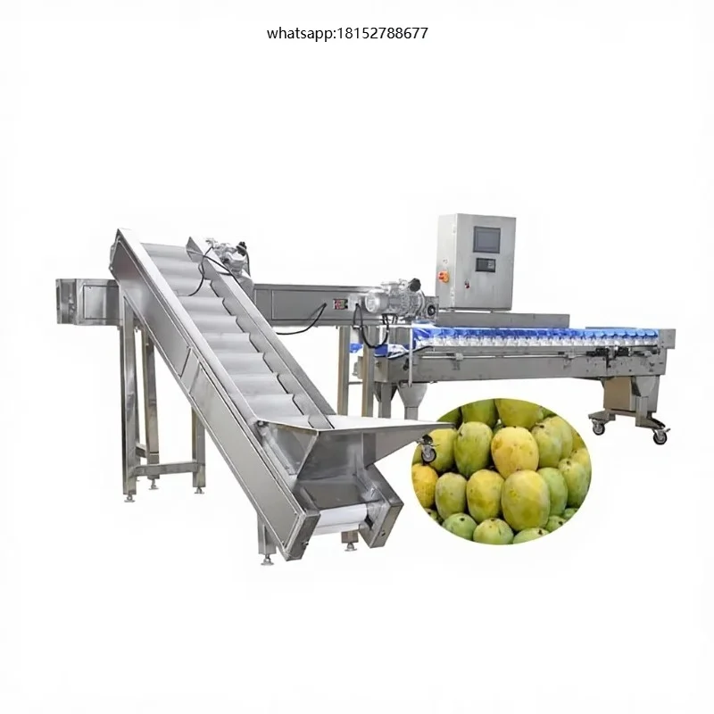 Automatic Vegetable Fruit Lemon Kiwi Olive Sorting Line Onion Cherry Tomato Grader Mango Grading Potato Sorting Machine