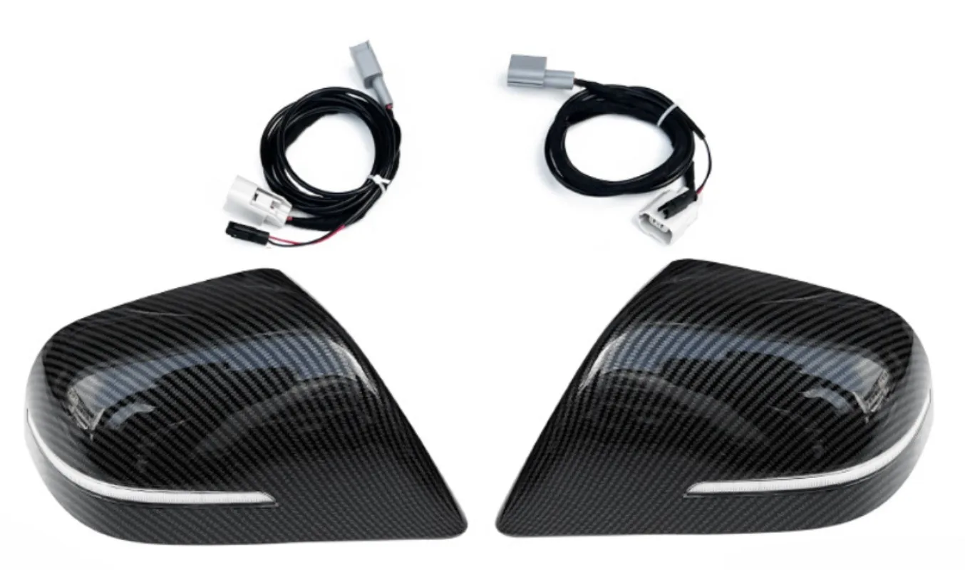 Brand New Auto Parts Rearview Mirror Water Turning Signal Reversing Mirror Shell Cover Carbon Fiber Material For Tesla model Y