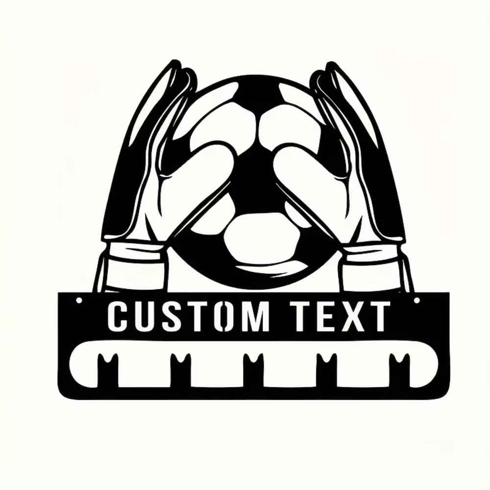 

Exclusive Personalized Soccer Goalkeeper Plaque. Custom Name, Monochrome. Ideal Xmas Gift for Sports Fans.