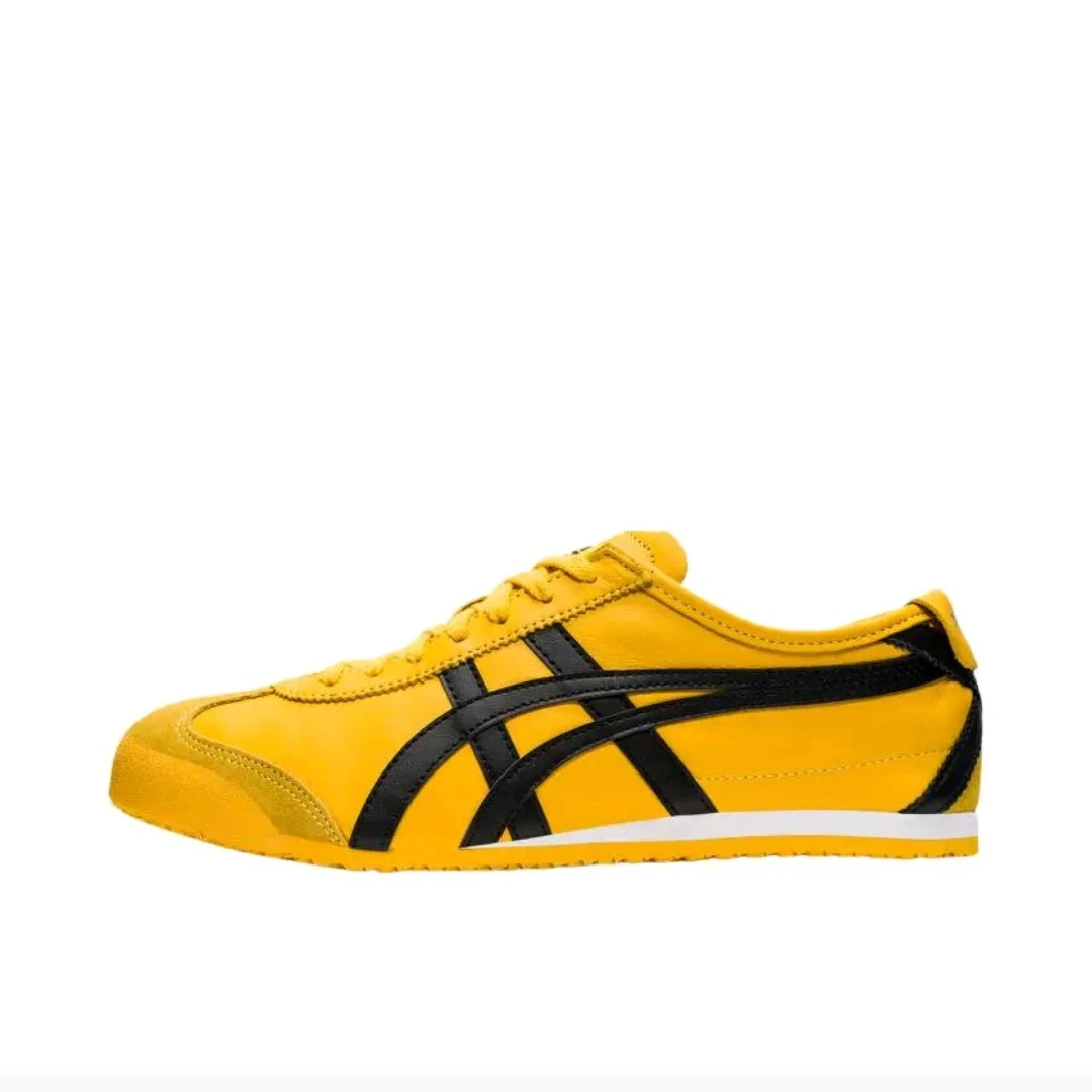 

Onitsuka Tiger MEXICO 66 Men's and Women's Skateboarding Shoes, Breathable, Casual Sneakers, Yellow