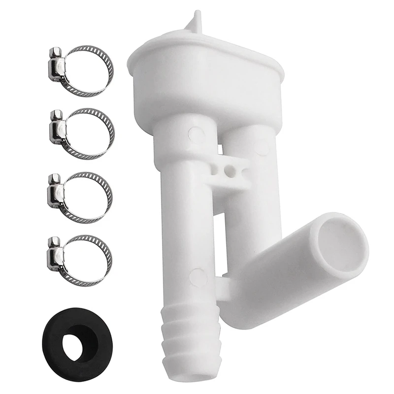 385316906 Vacuum Breaker Toilet Water Valve Kit Without Hand Sprayer Hook Up, For Dometic, Vacuflush, Traveler Toilets