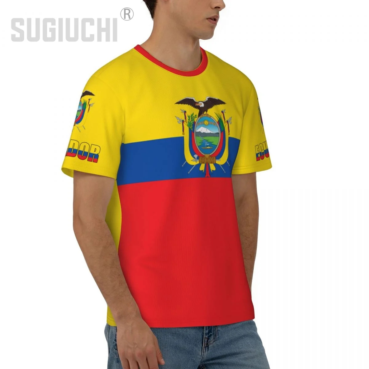 Unisex Nation T-shirt Ecuador Flag Ecuadorian T-shirts jersey For Men Women Soccer Football Fans Gifts Custom clothes tee