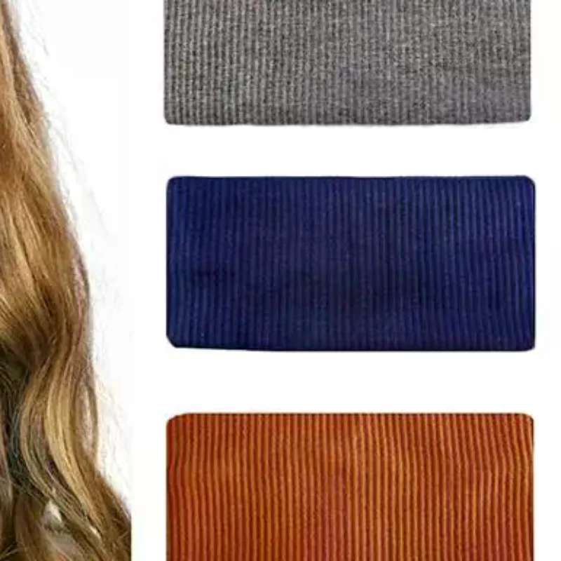 1Pcs Women Versatile Hair Clips Korean Wide Elastic Hairband For Washing And Makeup Spring Sports Knitted Headbands