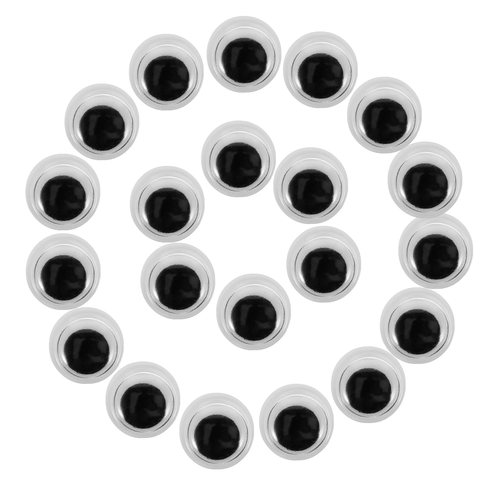 

400pcs Black White Self Adhesive Eyes 6mm Cartoon Stickers Eyes Craft Supplies Plastic Googly Decorations Safe