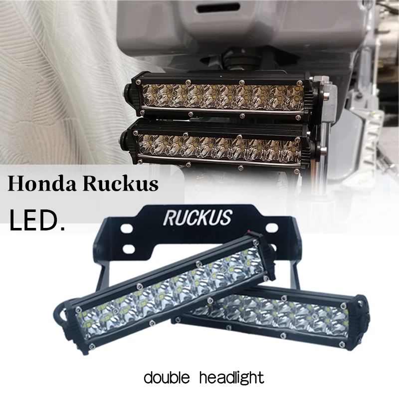 Podwójne reflektory przednie do skuterów Honda Gy6 Ruckus Zoomer AF58 NPS50, akcesoria do modyfikacji z uchwytami.