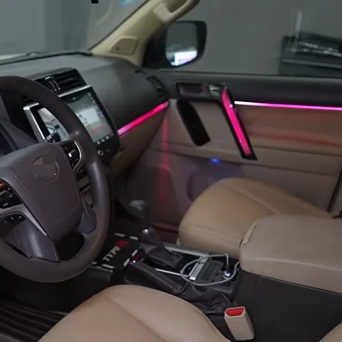 

Car Interior Ambient Light App Control Dragon Scale Car Atmosphere Led Strip For Car Decoration Light For Toyota Prado 2011-2021