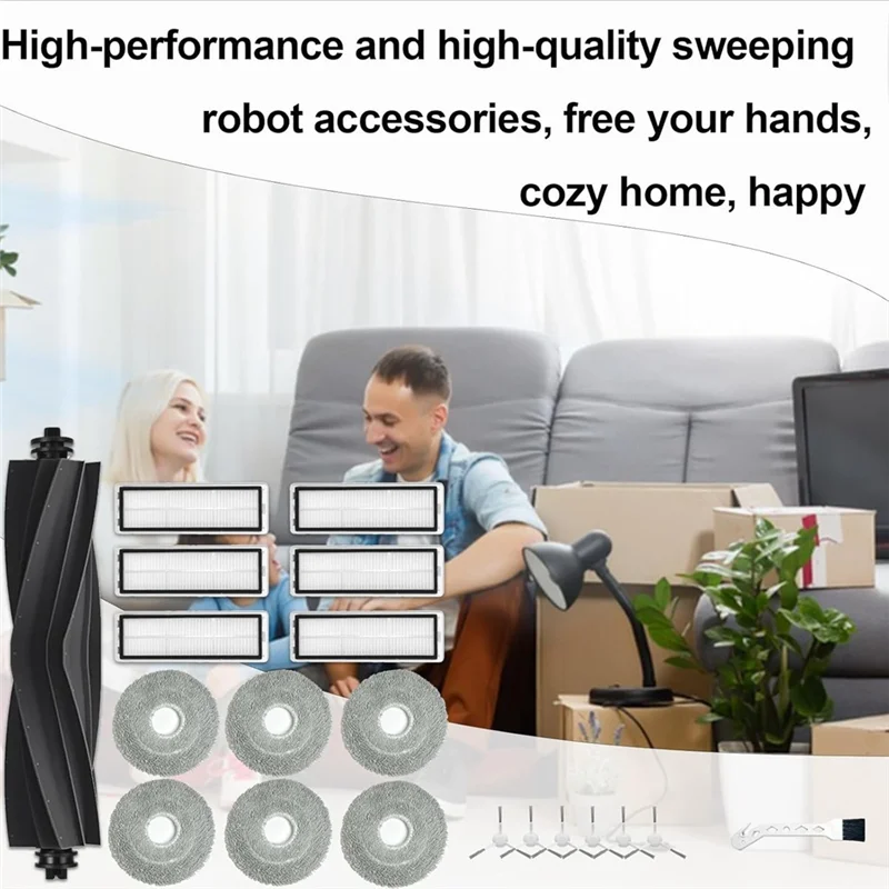 الترويج! ل Dreame L10s Ultra / L10 Ultra أجزاء الملحقات الرئيسية فرشاة جانبية فرشاة HEPA تصفية مسح القماش استبدال جزء