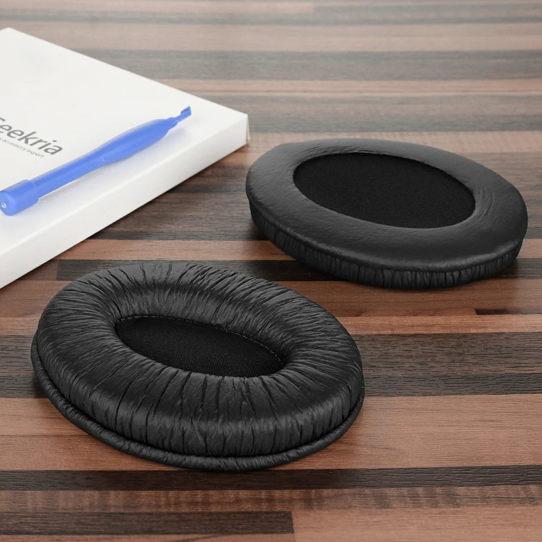 Geekria-almohadillas de repuesto para auriculares Bose QuietComfort QC1, almohadillas de cuero para los oídos, almohadillas de espuma