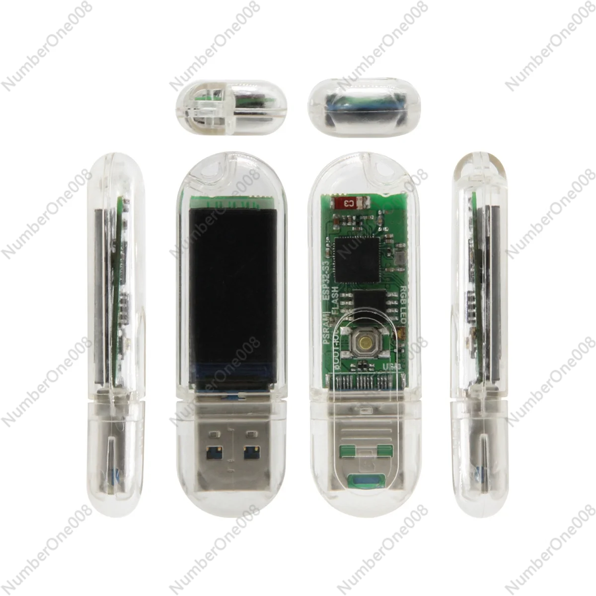 T-Dongle-S3 ESP32 S3 Development Board with Screen Dongle 0.96Inch ST7735 LCD Display Support Wireless WiFi TF Card