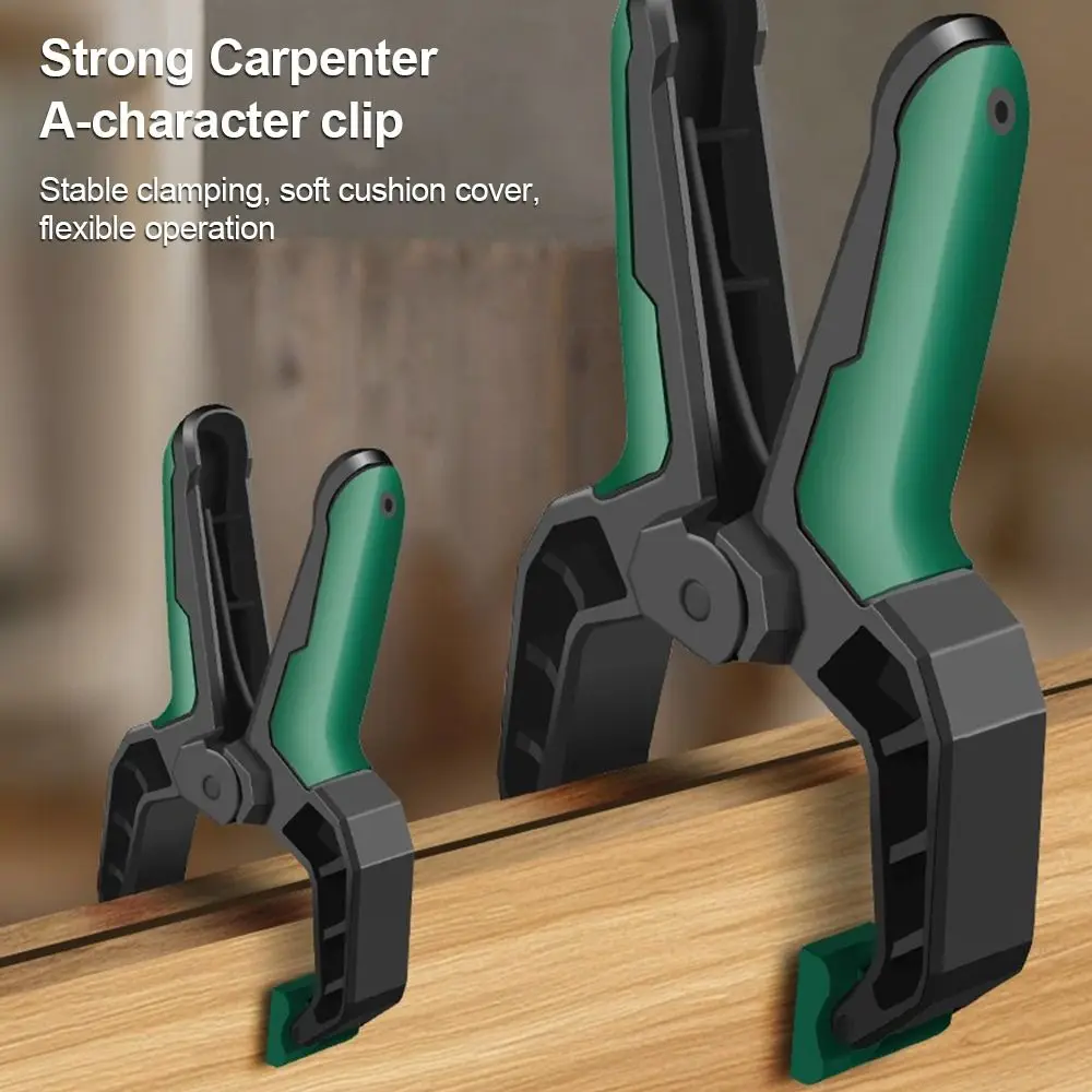 Useful Plastic Quick Clamp Non-slip Handle Multi-Purpose Woodworking Tool Spring Clamps Heavy Duty Locking Pliers Hand Tool