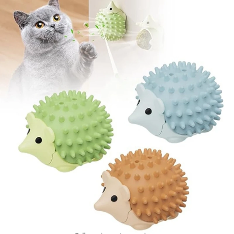 Catnip Toys For Indoor Cats, Stick On Wall Catnip Ball Toys,Catnip Licking Ball For Cats To Lick,Massage & Self Grooming