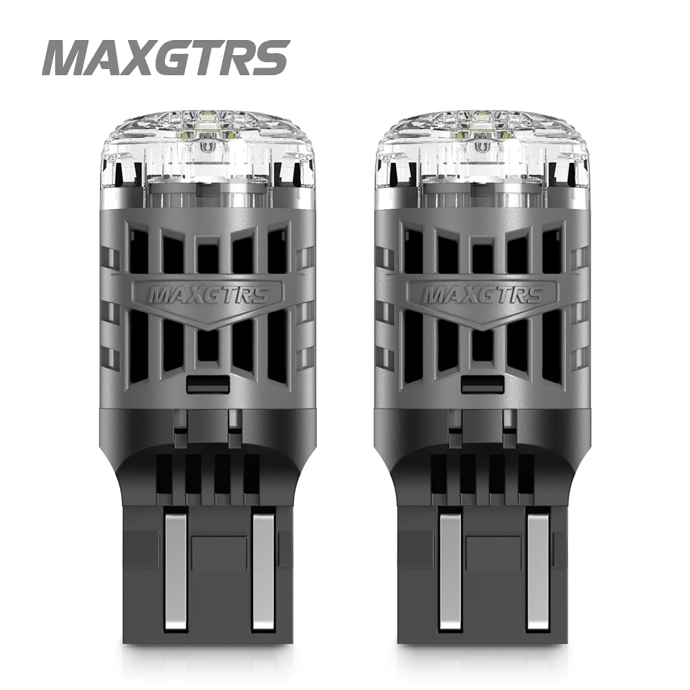 2x T20 BAY15D LED Canbus No Hyper Flash W21/5W 7443 LED Red White Car Brake Parking Light Reverse Bulbs Error Free 12V
