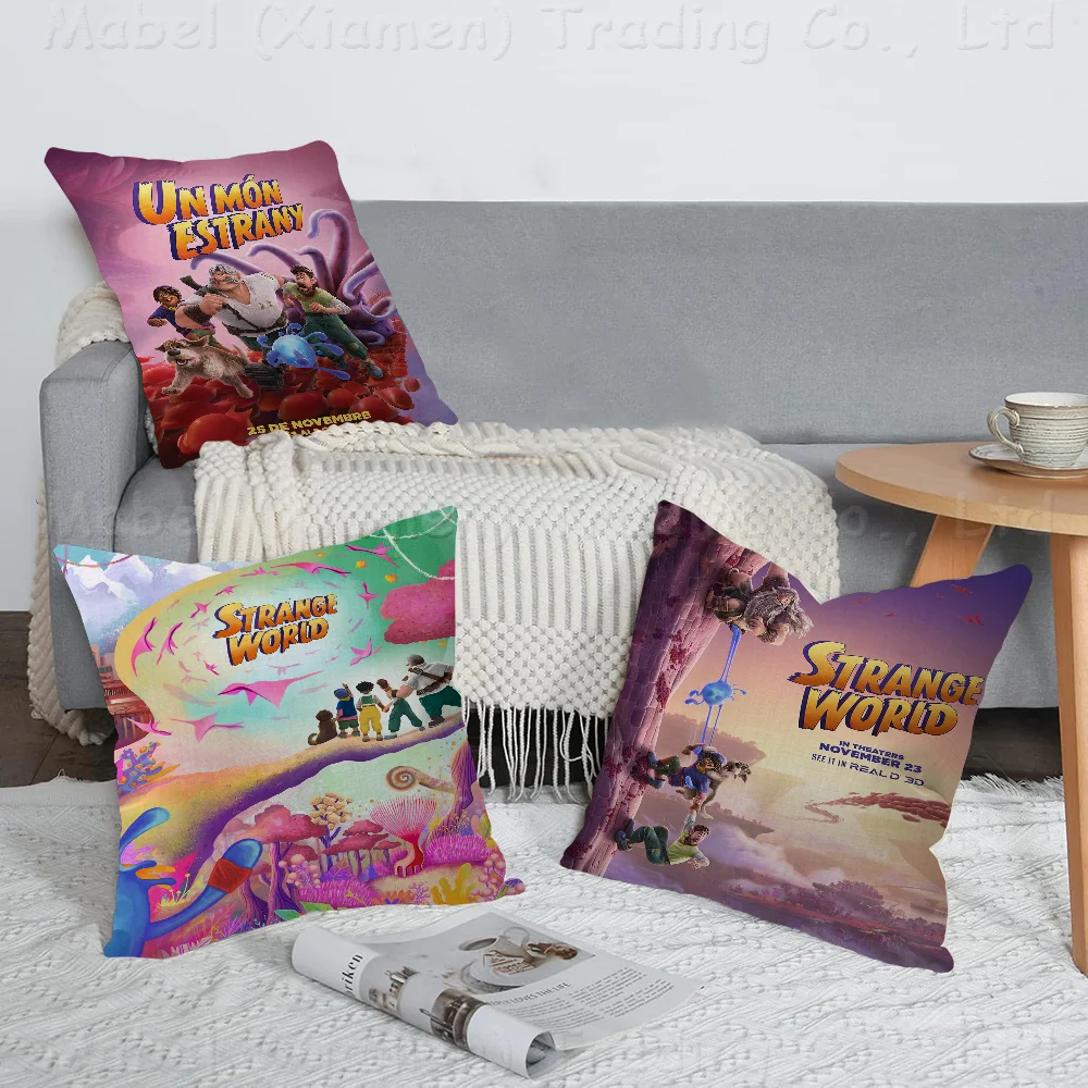 S-StrangeS W-World Personalized Picture Text Home Decorative Pillows Household Gifts 45x45cm