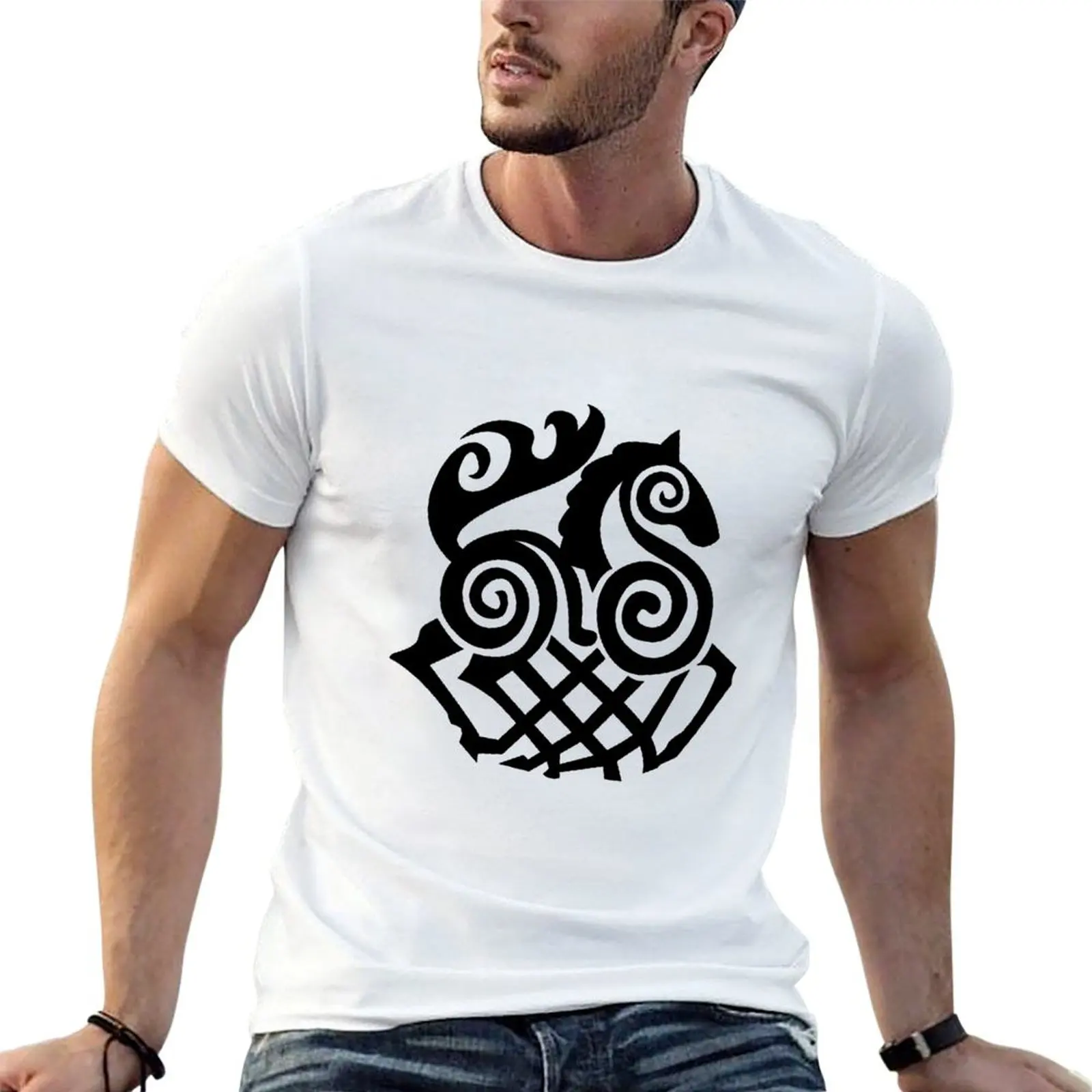 

t tees graphic for man tshirt shirts anime Sleipnir T-Shirt