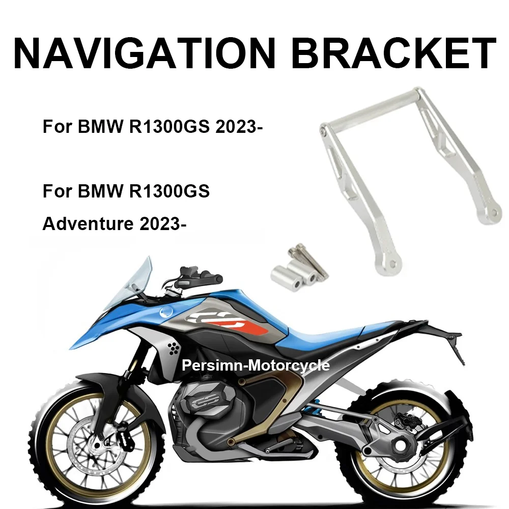 bmw-r1300gs-アドベンチャー-2023-cnc-マウントサポートナビゲーションブラケット-gps-携帯電話ホルダー新-r-1300-gs-オートバイ-2024