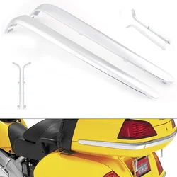 For Honda Goldwing GL1800 2001-2011 ABS Chrome Motorcycle Accessories Trunk Lower Saddlebag Side Fairings Bent Trims Cover