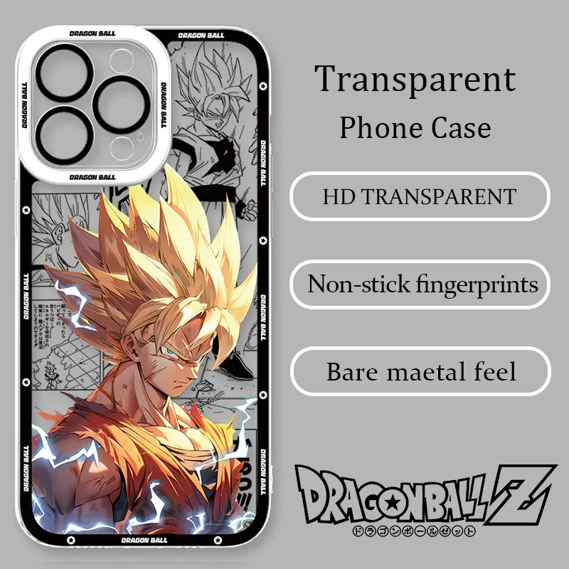 

Anime Cool GokuS Phone Case for Xiaomi Mi 15T 11 11T Poco F7 F5 X7 X6 X5 M7 M4 X4 Pro NFC Lite GT Pro 4G 5G Transparent Soft TPU