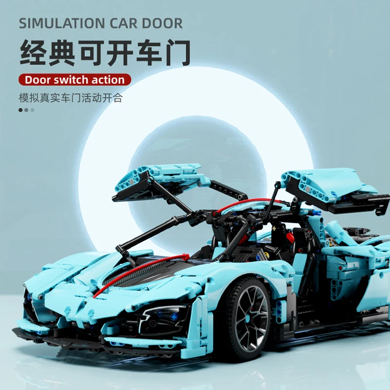 Hongqi S9 Sports Car Building Blocks Creative City Racing Sports Car Model Bricks Desktop Decoration Toys For Kids Holiday Gifts