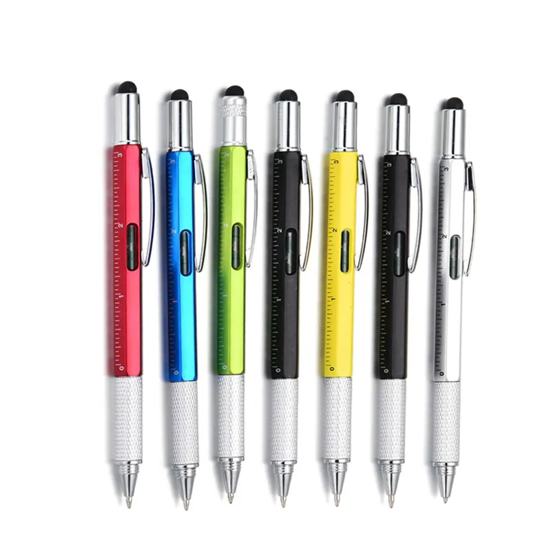 3PCS Multi function screw driver, tool pen, caliper, leveler, scale, capacitance touch ball pen