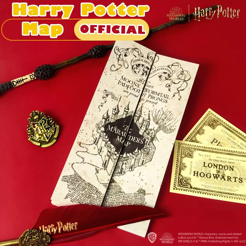 Mapa del Ladrón de Secretos de Harry Potter, Mapa Plegable del Mundo Mágico para Fanáticos de Harry Potter, Regalo de Cumpleaños, Regalo de Navidad